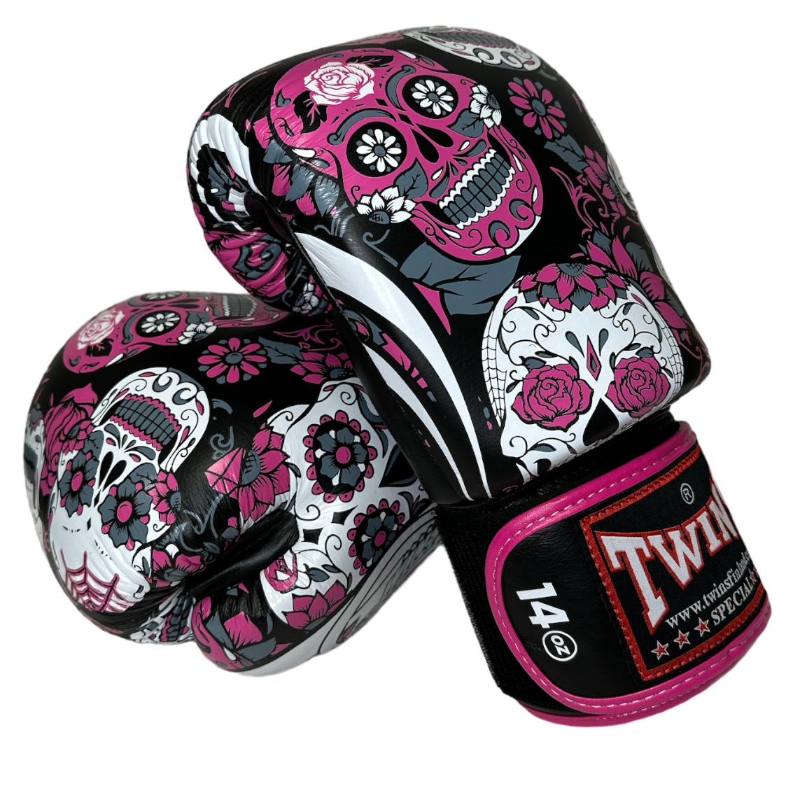  Twins nyrkkeilyhanskat Skull Pink